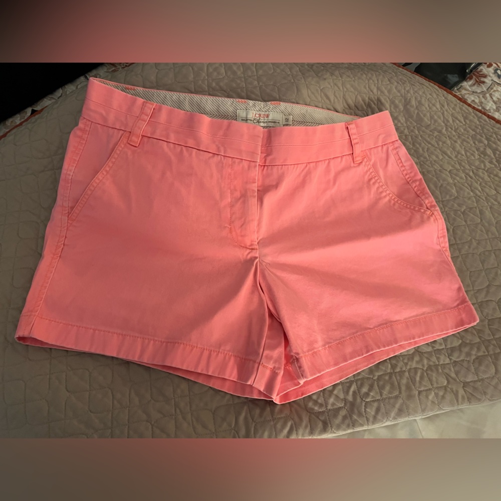 J Crew Chino Shorts sz 12 Coral